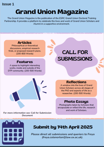 The poster of the Call for Sumbissions.